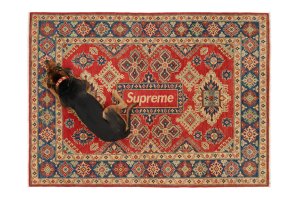 supreme 22ss woven area rug